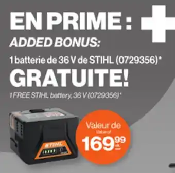 Patrick Morin STIHL battery, 36 V offer