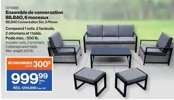 Patrick Morin BILBAO Conversation Set, 6 Pieces offer