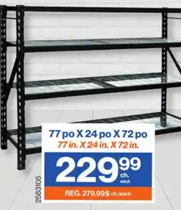 Patrick Morin SELECTED INDUSTRIAL SHELVING UNITS* 77Â in. X 24Â in. X 72Â in offer