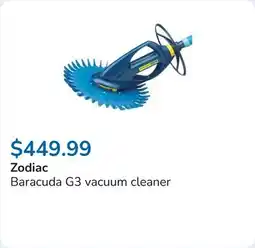 Club Piscine Baracuda G3 vacuum cleaner offer