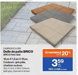 Patrick Morin BRICO Patio Slab offer