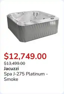 Club Piscine Spa J-275 Platinum - Smoke offer