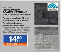 Patrick Morin ACANTA KATHRINE Fastened Stone offer