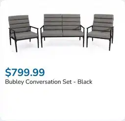 Club Piscine Bubley Conversation Set - Black offer