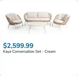 Club Piscine Kaya Conversation Set - Cream offer