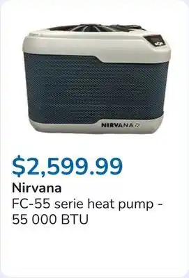 Club Piscine FC-55 serie heat pump - 55 000 BTU offer