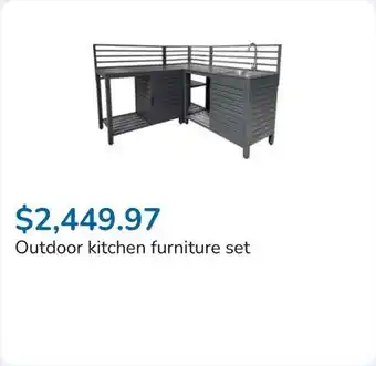 Club Piscine Outdoor kitchen furniture set offer
