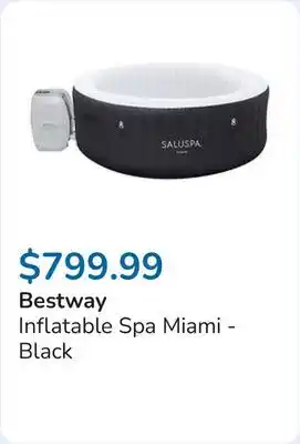 Club Piscine Inflatable Spa Miami - Black offer