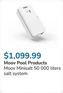 Club Piscine Moov Minisalt 50 000 liters salt system offer
