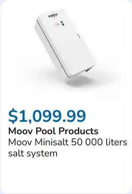 Club Piscine Moov Minisalt 50 000 liters salt system offer