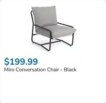 Club Piscine Miro Conversation Chair - Black offer