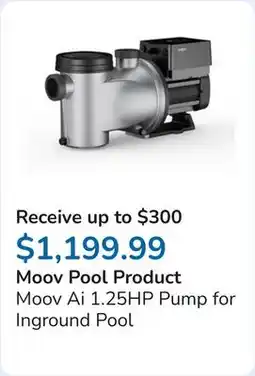 Club Piscine Moov Ai 1.25HP Pump for Inground Pool offer