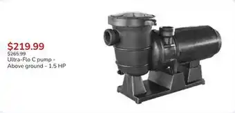 Club Piscine Ultra-Flo C pump - Above ground - 1.5 HP offer