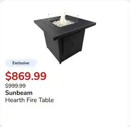 Club Piscine Hearth Fire Table offer