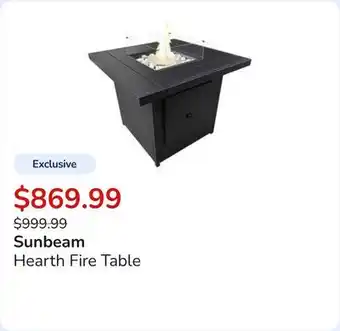 Club Piscine Hearth Fire Table offer