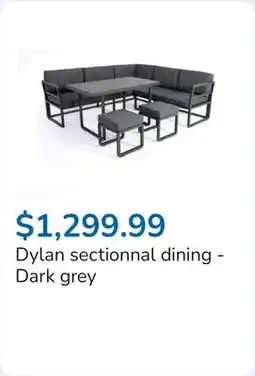 Club Piscine Dylan sectionnal dining - Dark grey offer