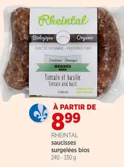 Avril saucisses surgelées bios offer