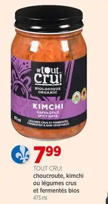 Avril choucroute, kimchi ou légumes crus et fermentés bios offer