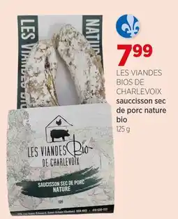 Avril Saucisson sec de porc nature bio offer
