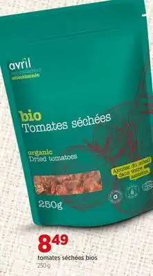 Avril Tomates séchées bios offer