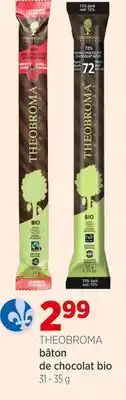 Avril THEOBROMA bâton de chocolat bio offer