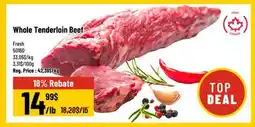 Mayrand Whole Filet Mignon Tenderloin Beef CANADA offer