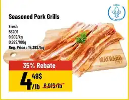 Mayrand Grill pork seasoning Québec offer