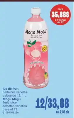 Wholesale Club JUS DE FRUIT, caisse de 12, 1 L offer