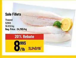Mayrand Thawed Sole Fillet offer