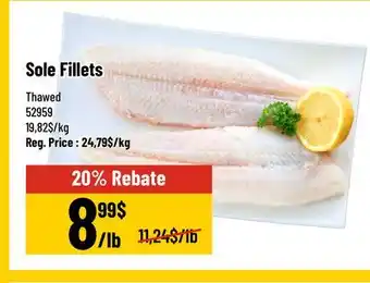 Mayrand Thawed Sole Fillet offer