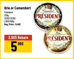 Mayrand Brie or Camembert offer