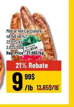 Mayrand Dry Sausages offer