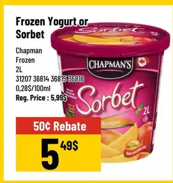 Mayrand Chapman's Sorbet offer