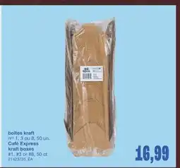 Wholesale Club BOÎTES KRAFT NOS, 50 un offer