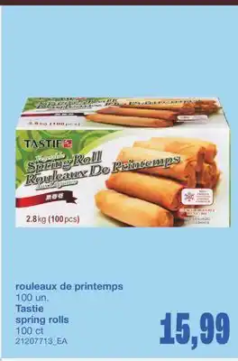 Wholesale Club ROULEAUX DE PRINTEMPS, 100 UN offer