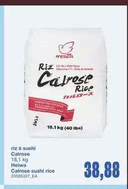 Wholesale Club RIZ À SUSHI CALROSE, 18,1 kg offer