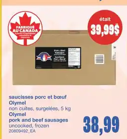Wholesale Club SAUCISSES PORC ET BŒUF, 5 KG offer