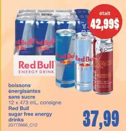Wholesale Club BOISSONS ÉNERGISANTES SANS SUCRE, 12 X 473 ML offer