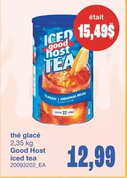 Wholesale Club THÉ GLACÉ, 2,35 KG offer