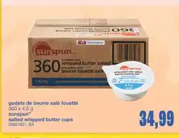 Wholesale Club GODETS DE BEURRE SALÉ FOUETTÉ, 360 X 4,5 G offer