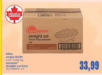 Wholesale Club FRITES COUPE DROITE, 2,27-13,62 KG offer