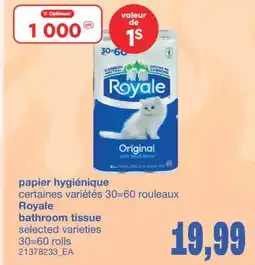 Wholesale Club PAPIER HYGIÉNIQUE, 30=60 ROULEAUX offer