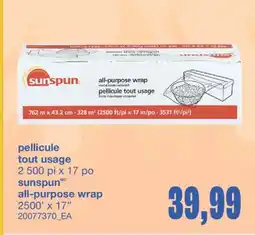 Wholesale Club PELLICULE TOUT USAGE, 2 500 PI X 17 PO offer