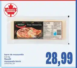 Wholesale Club BARRE DE MOZZARELLA, 2,3 KG offer