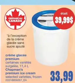 Wholesale Club CRÈME GLACÉE PREMIUM, 11,4 L offer