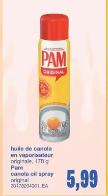 Wholesale Club HUILE DE CANOLA EN VAPORISATEUR ORIGINALE, 170 G offer