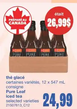 Wholesale Club THÉ GLACÉ, 12 X 547 ML offer