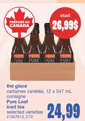 Wholesale Club THÉ GLACÉ, 12 X 547 ML offer