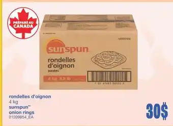 Wholesale Club RONDELLES D'OIGNON, 4 KG offer