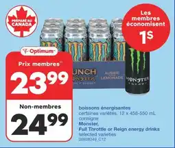 Wholesale Club BOISSONS ÉNERGISANTES, 12 X 458-550 ML offer